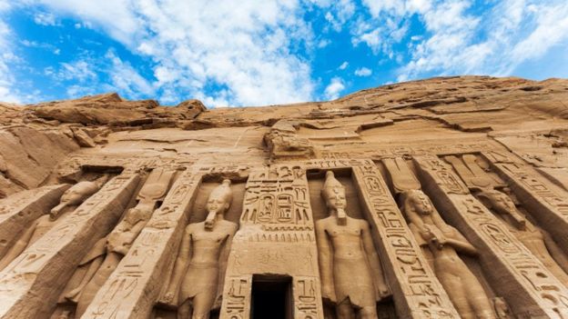 Esta es la entrada del templo Hathor. TADEJZUPANCIC/ISTOCK?GETTY IMAGES