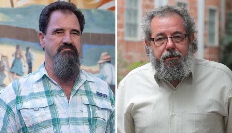 Padres Ademar Barilli y Mauro Verzeletti, personajes del Año de Prensa Libre. (Foto Prensa Libre: Esbin García)