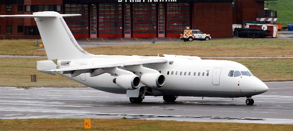 un avión BAE 146 similar al que se estrelló en Colombia.(Foto Prensa Libre: AFP)
