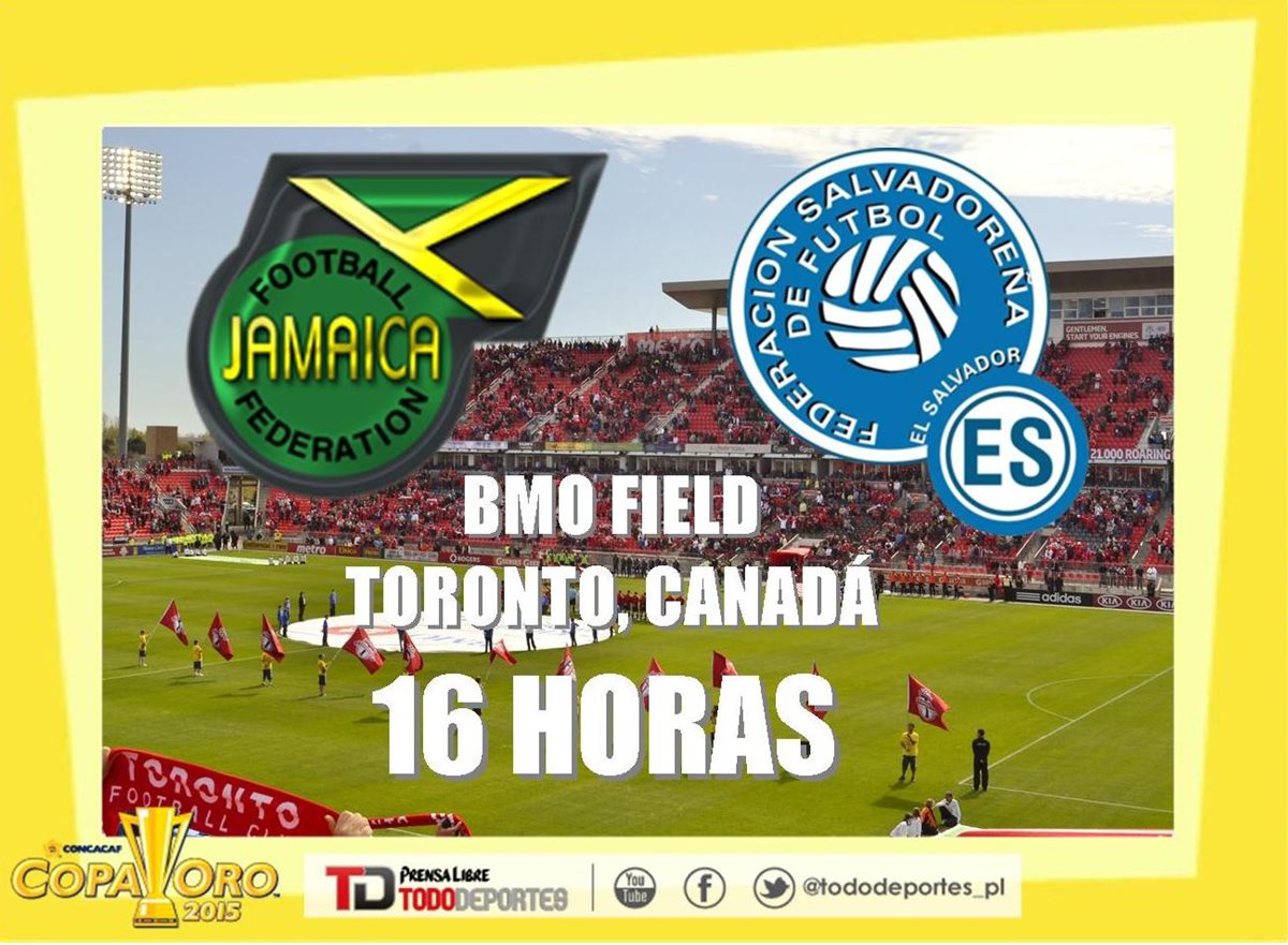 Jamaica y El Salvador prometen un partido emocionante en Toronto. (Foto Prensa Libre: TodoDeportes)