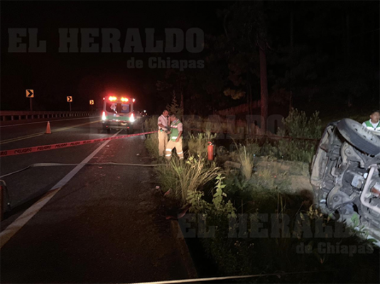 El percance ocurrió en la carretera Teopisca, San Cristóbal de las Casas. (Foto: Alerta Chiapas)