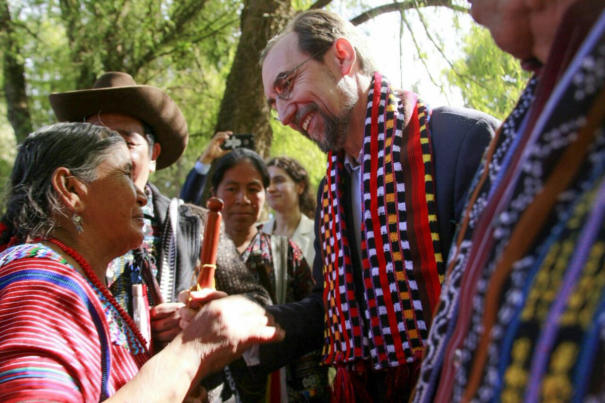 Alto Comisionado de Naciones Unidas para los Derechos Humanos en su visita a Guatemala. (Foto Prensa Libre: Oacnudh)