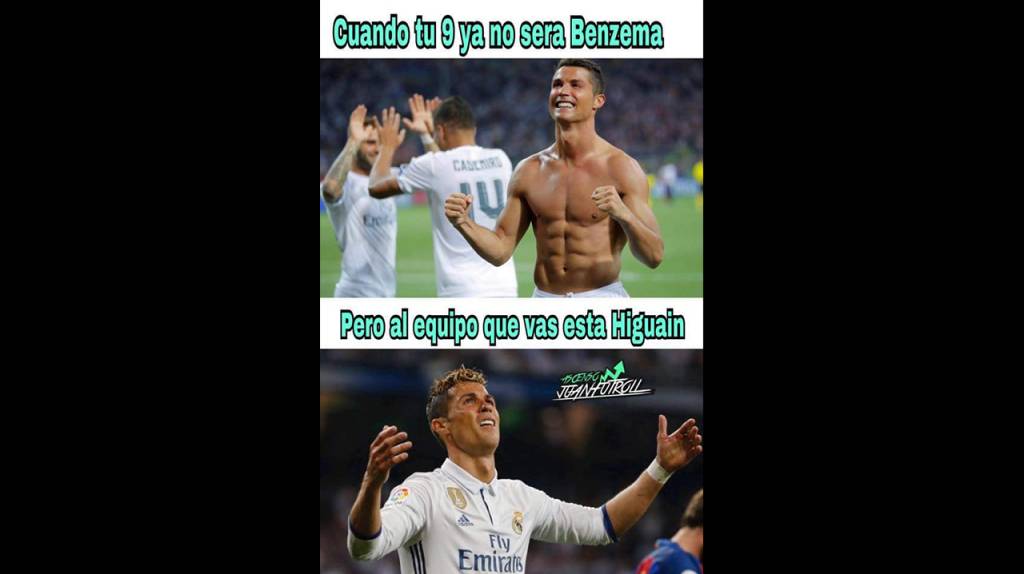 Los memes sobre la posible salida de Cristiano Ronaldo del Madrid no se hicieron esperar. (Foto Prensa libre: Twitter)