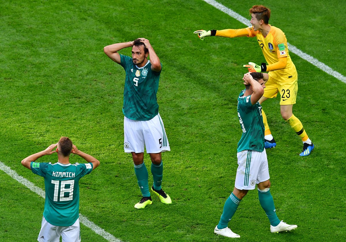 Alemania, el campeón del mundo, queda eliminado contra una sorpresiva Corea del Sur