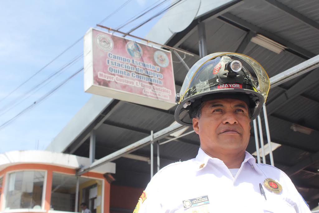 El Campo Escuela de los Bomberos Voluntarios de Quetzaltenango es dirigido por el mayor Ricardo Rojas. (Foto Prensa Libre: Fred Rivera)