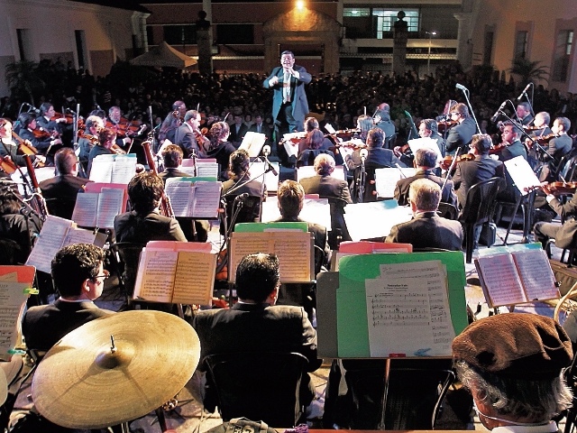 La orquesta Sinfónica rendirá homenaje a Alberto Ginastera. (Foto Prensa Libre: Esbin García)