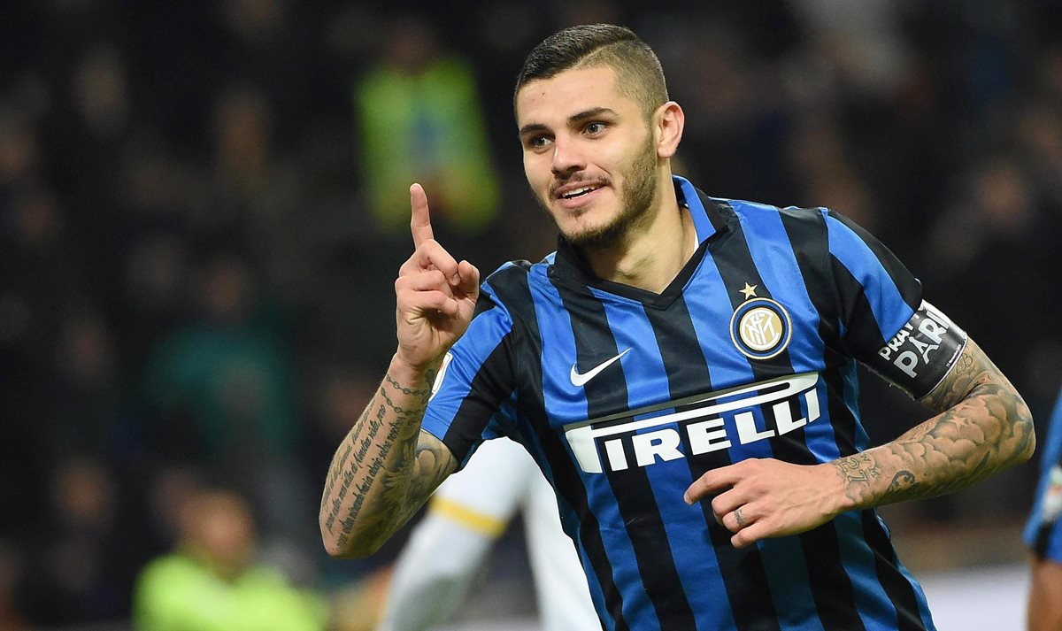 Mauro Icardi ayudó a su equipo con un gol esta tarde. (Foto Prensa Libre: EFE)