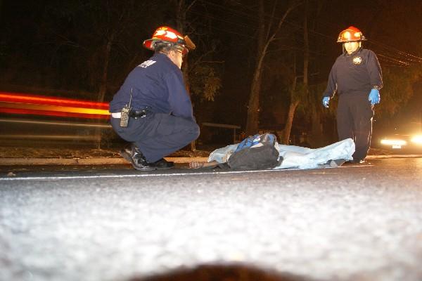 Un hombre murió atropellado, en la zona 15.