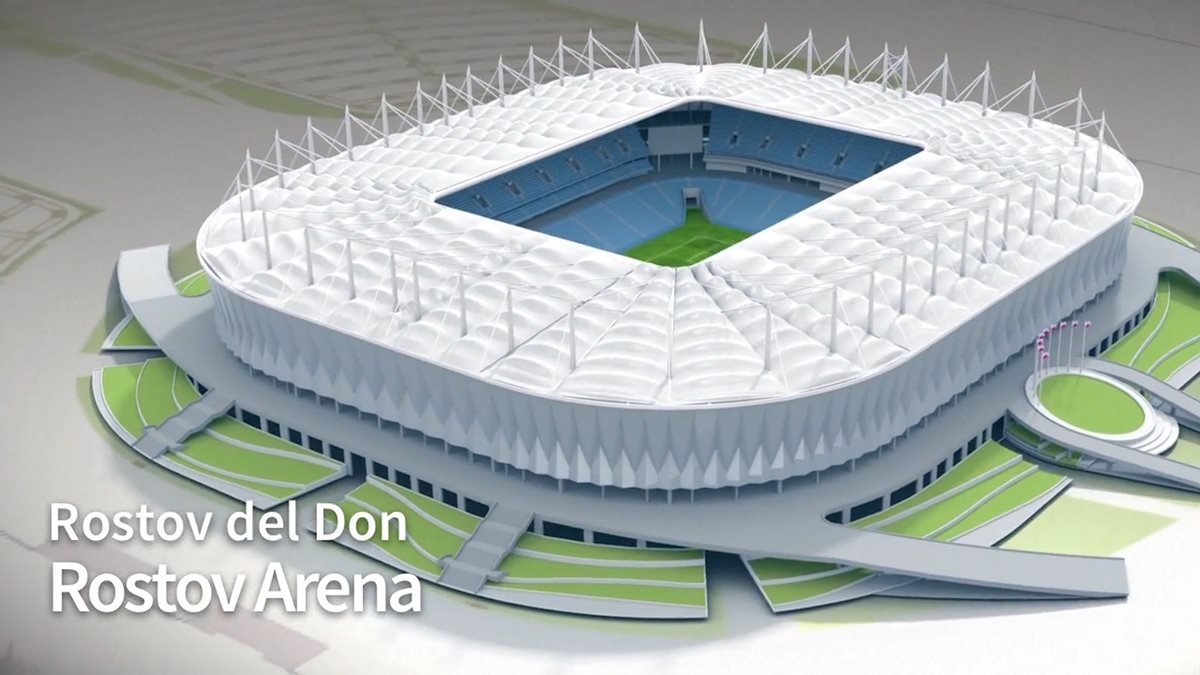 El estadio Rostov Arena tiene capacidad para 45 aficionados. (Foto Prensa Libre: Afp)