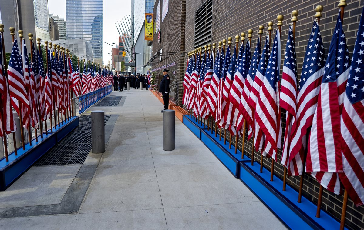 Nueva York conmemora los 15 años de atentado contra torres gemelas. (Foto Prensa Libre: AFP)