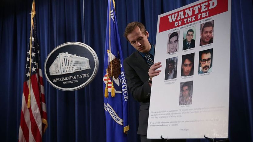 En marzo de 2016, el Departamento de Justicia de Estados Unidos inculpó a siete hackers iraníes de cometer actividades en nombre del gobierno iraní. (Getty Images).