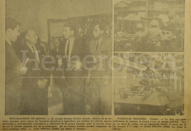 Enrique Peralta Azurdia, en conferencia de prensa en 1963. (Foto: Hemeroteca PL)
