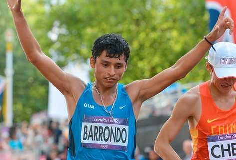 Erick Barrondo logró conseguir la primera medalla olímpica para Guatemala, en los Juegos Olímpicos de Londres 2012. (Foto Prensa Libre: AFP)