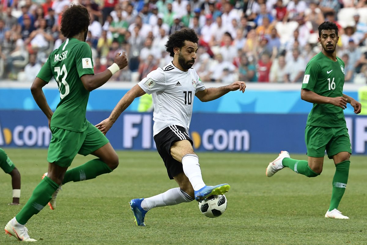 Mohamed Salah disputó dos partidos en Rusia 2018 (Foto Prensa Libre: AFP)