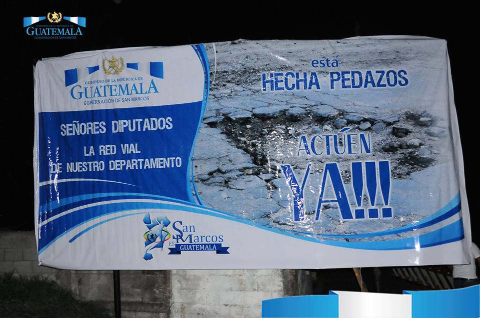 Diputados criticaron el actuar del gobernador de San Marcos. (Foto Prensa Libre: Gobernación Departamental de San Marcos)