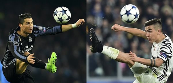 Cristiano Ronaldo y Paulo Dybala serán clave para sus equipos en el primer capítulo de los cuartos de final de la Champions League. (Foto Prensa Libre: AFP)