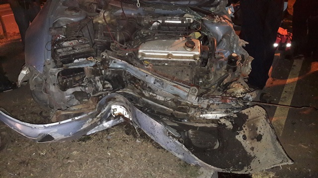 Accidente en calzada Atansio Tzul. (Fotos: @danieli_leon)