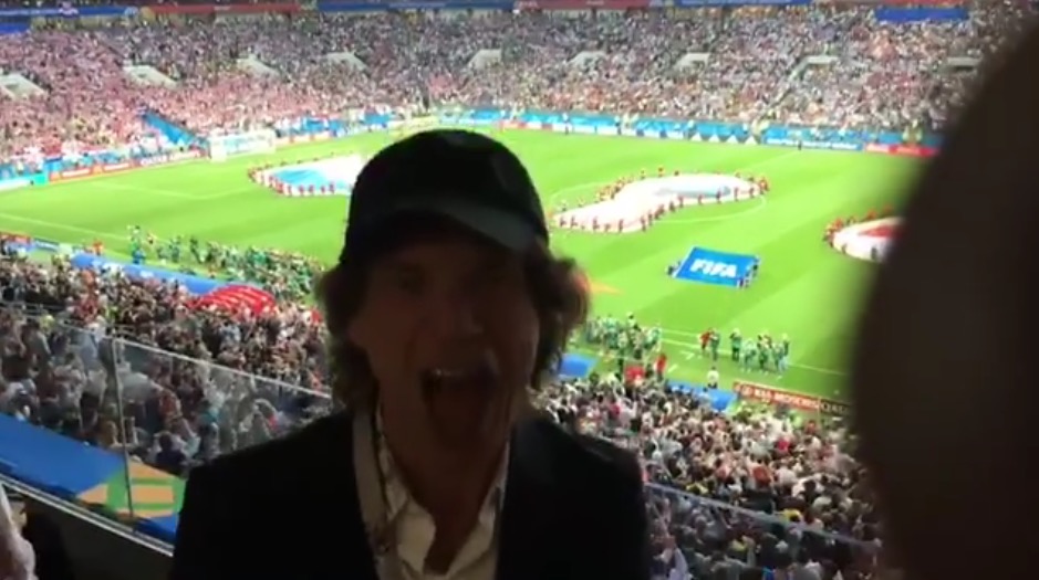Mick Jagger apoyó a Inglaterra en la derrota contra Croacia