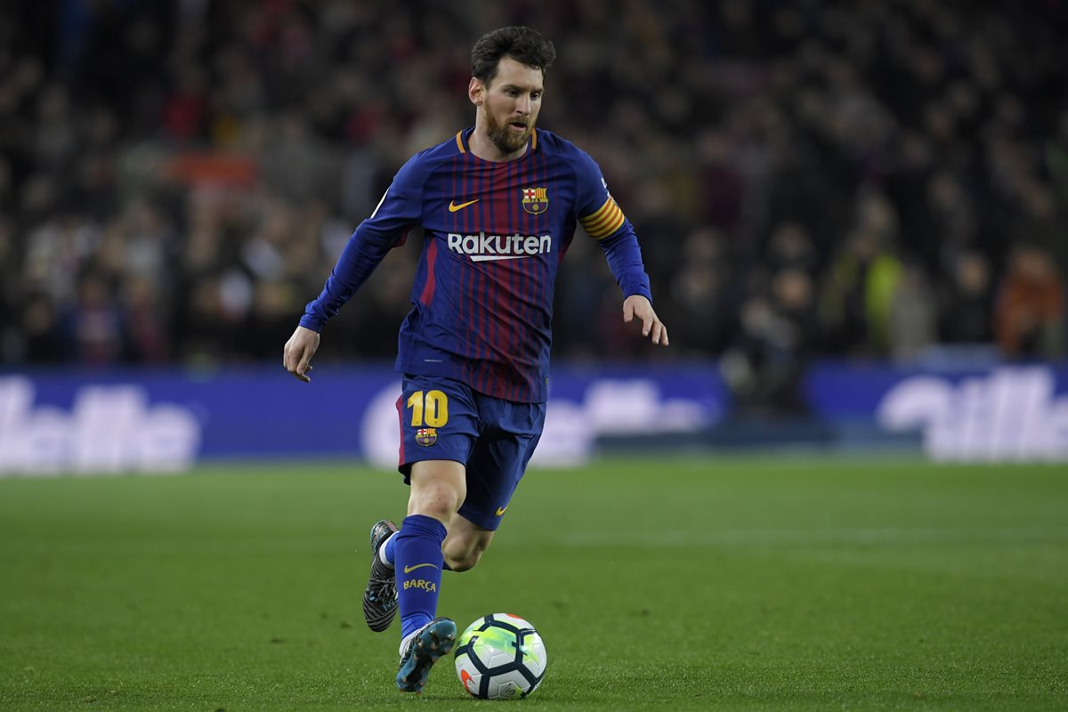 Lionel Messi volvió a brillar con el FC Barcelona en la goleada 6-1 contra el Girona. (Foto Prensa Libre: AFP)