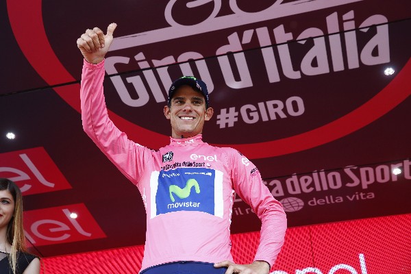 El costarricense Andrey Amador es el nuevo líder del Giro de Italia. (Foto Prensa Libre: AFP)