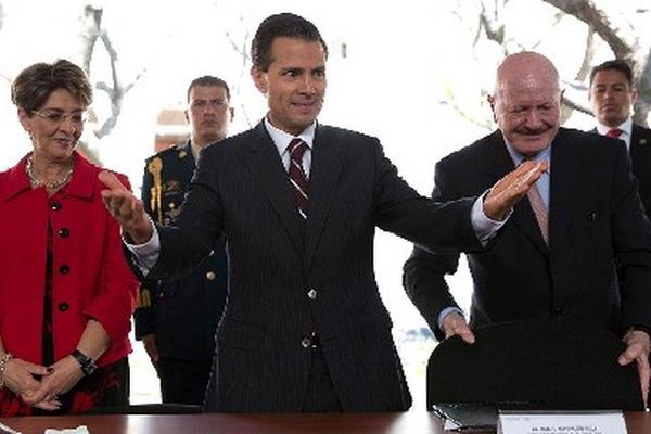 Enrique Peña Nieto, presidente de México (Foto Prensa Libre:EFE)