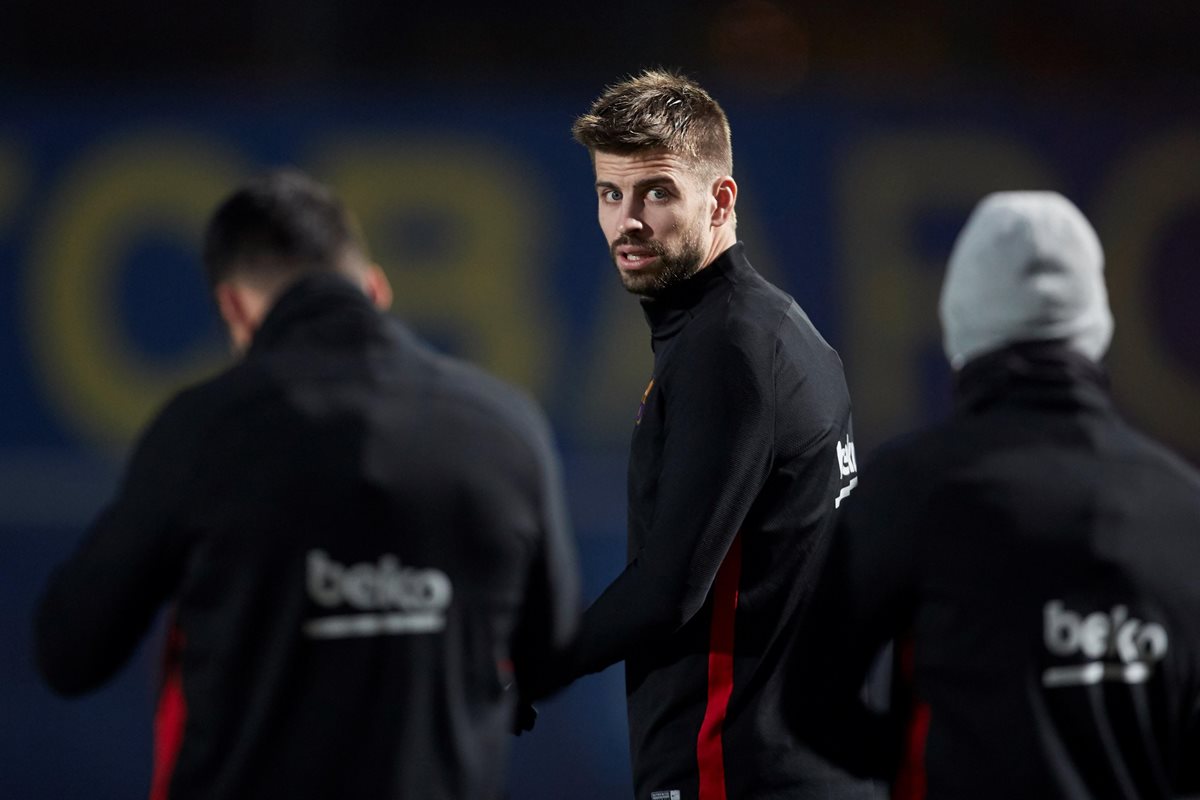El defensa del FC Barcelona, Gerad Piqué se mostró feliz luego del anuncio de su renovación. (Foto Prensa Libre: EFE)