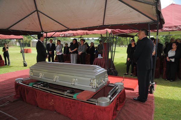 Familiares y amigos se despidieron de Blas Quaglieri, una de las grandes leyendas del ciclismo para Guatemala. (Foto Prensa Libre: Carlos Vicente)