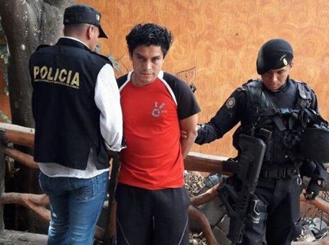 David Modesto López García, presunto delincuente capturado en Huehuetenango. (Foto Prensa Libre: PNC).