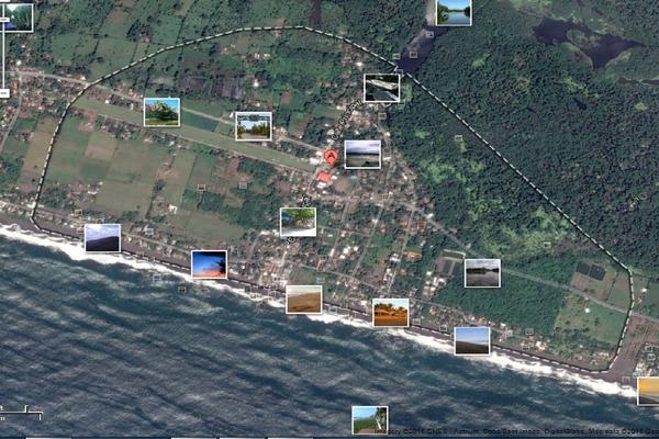 Mapa de Monterrico, Santa Rosa. (Foto Prensa Libre: INTERNET)