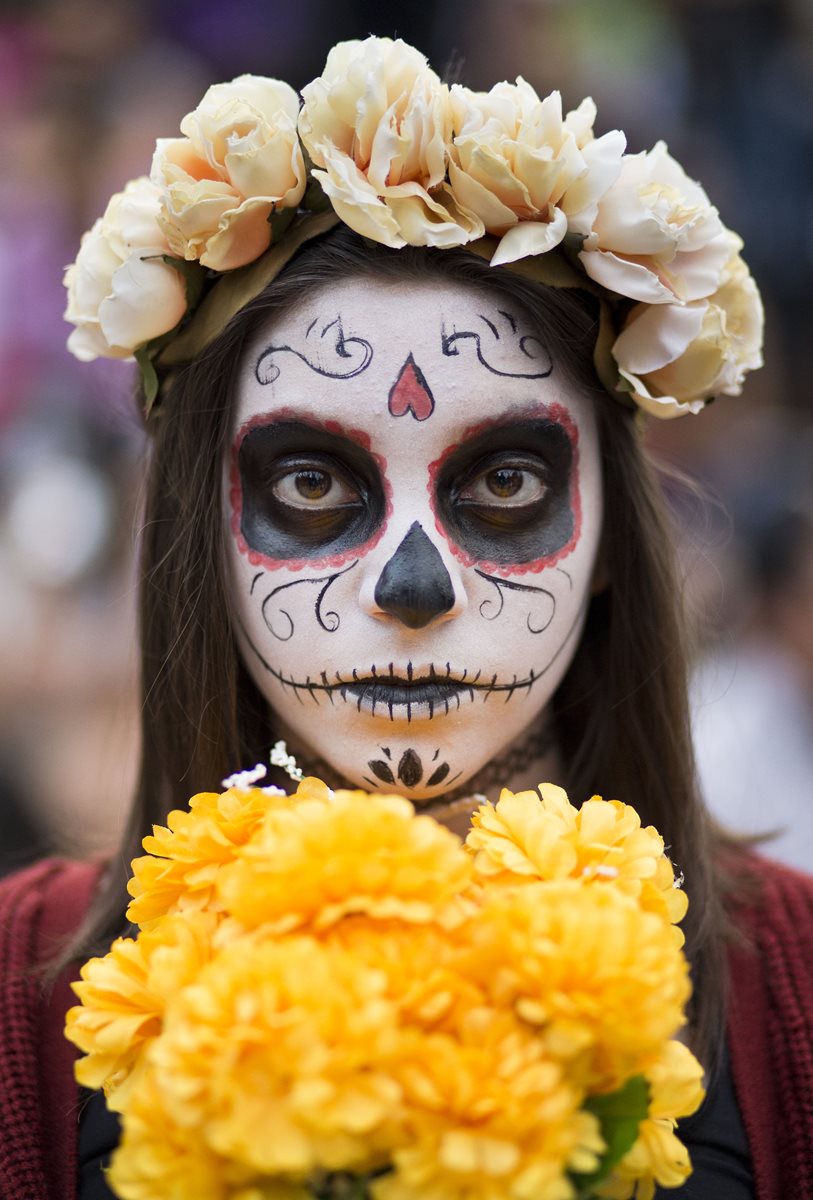 Catrina, la famosa calavera del folclore mexicane. (Foto Prensa Libre: AP).