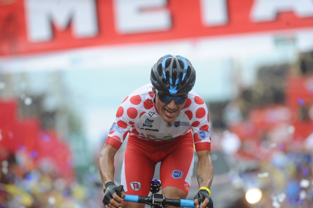 Jefferson Cepeda, de Ecuador, ganó la quinta etapa de la 57 Vuelta a Guatemala. (Foto Prensa Libre: Francisco Sánchez)