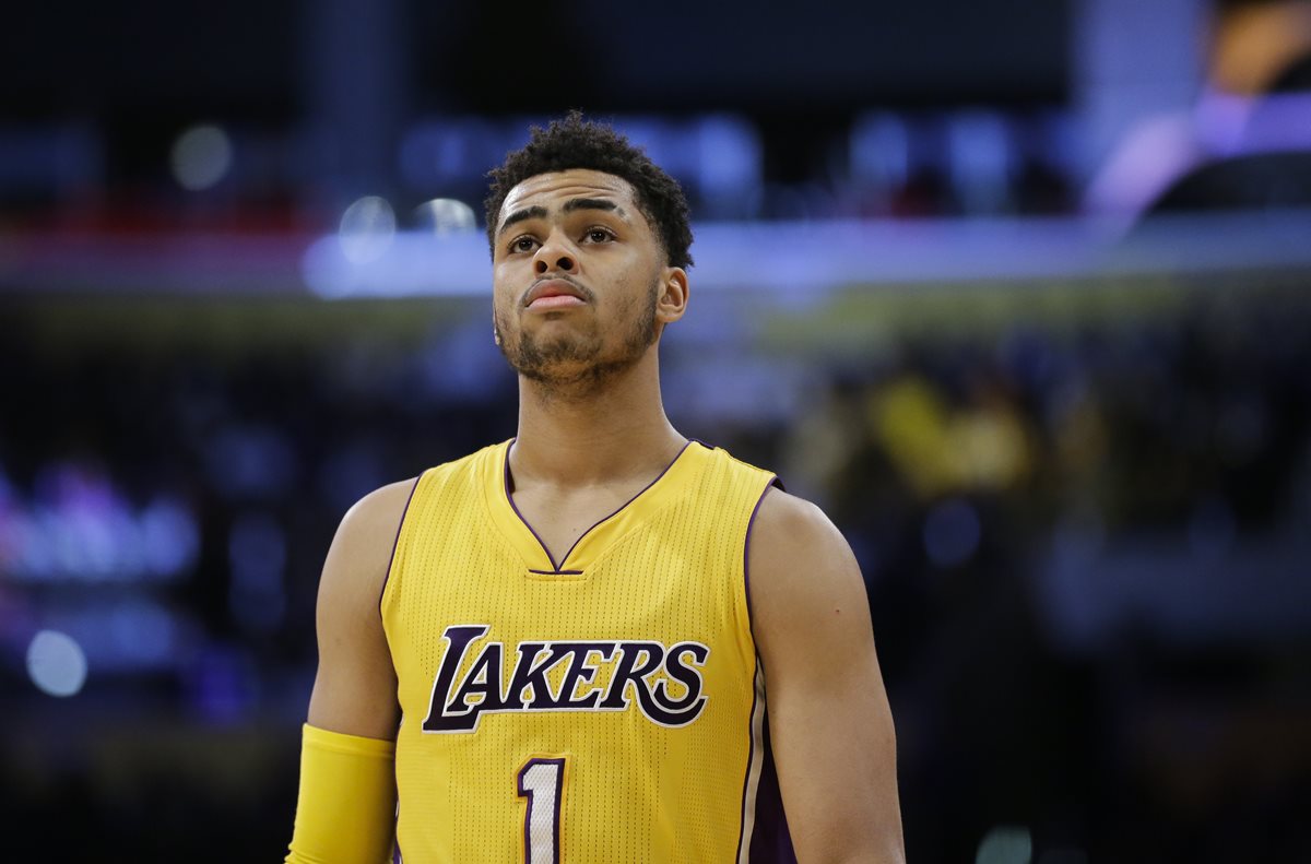 Nick Young, aparentemente fue grabado por su compañero D’Angelo Russell ebrio. (Foto Prensa Libre: AP)