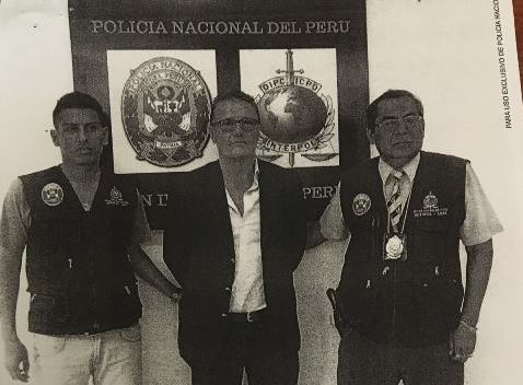 Rotondo Dall´orso fue aprehendido por la Policía Nacional de Perú. (Foto Prensa Libre: Cortesía)