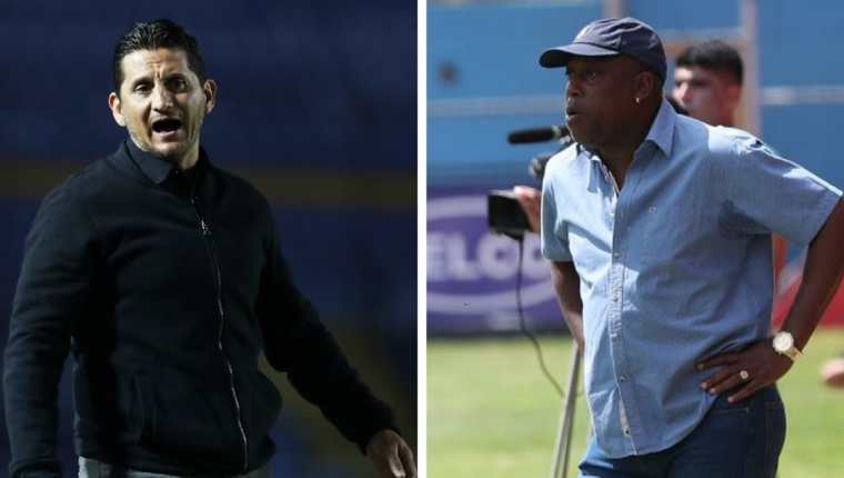 Los técnicos costarricenses Ronald González y Hernán Medford han recibido muchas críticas por el desempeño de Comunicaciones y Municipal respectivamente. (Foto Prensa Libre: Hemeroteca PL)