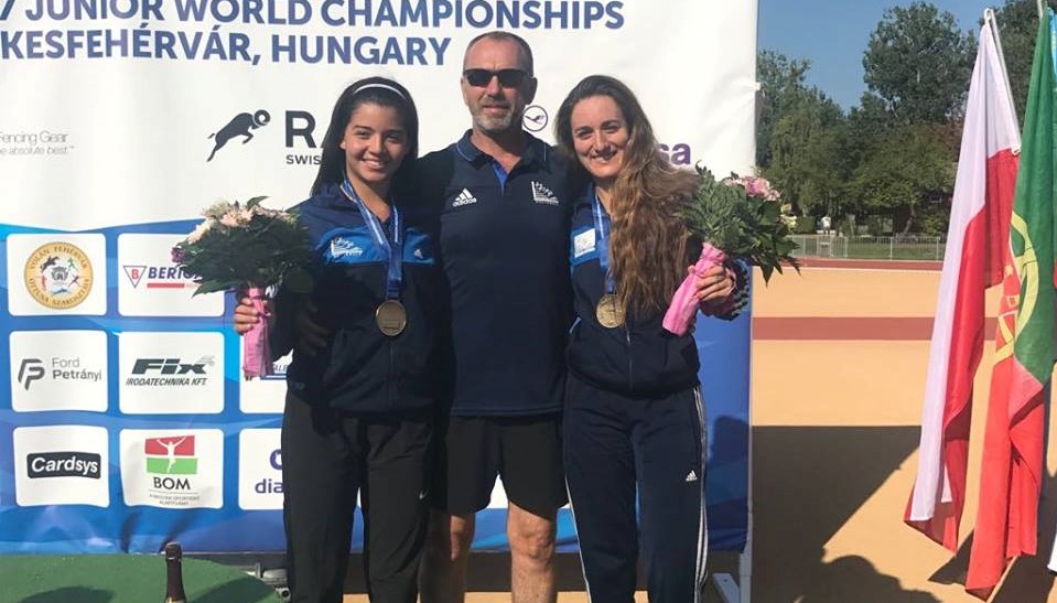 Pentatletas guatemaltecas Isabel Brand y Sophie Hernández ganan bronce en el Mundial Junior