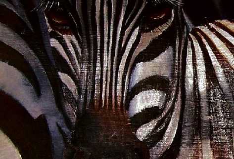 Zebra, pintura de Beatriz de Arenas.