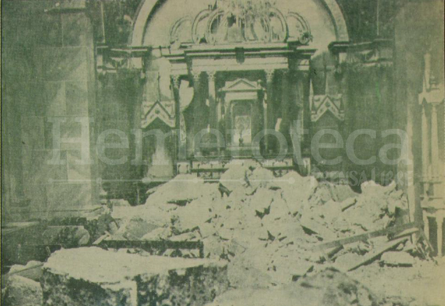La Catedral de Quetzaltenango sufrió severos daños en su estructura. (Foto: el Quetzalteco)