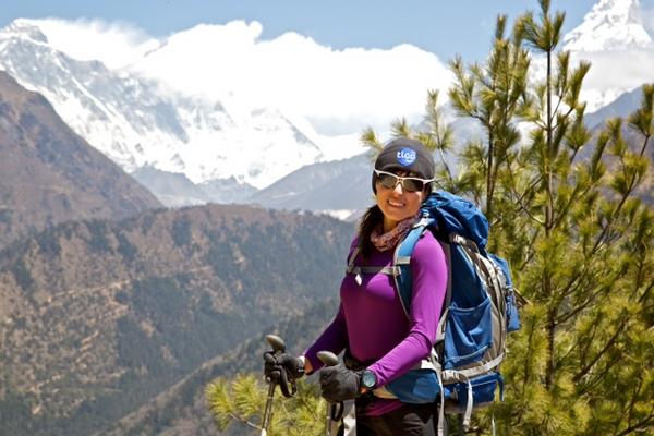 Andrea Cardona ya se prepara en Nepal. (Foto Prensa Libre: cortesía Andrea Cardona)