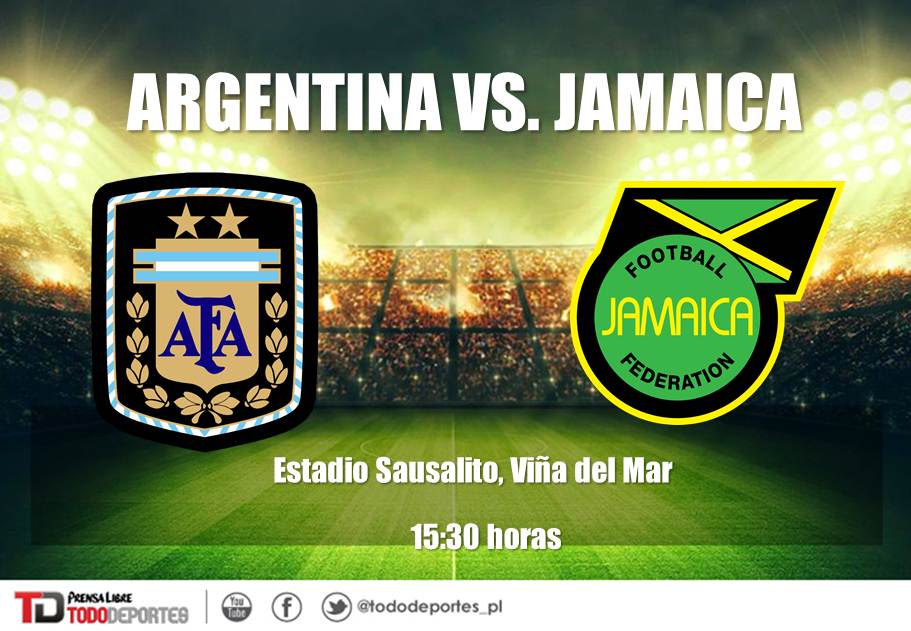 Argentina y Jamaica se enfrentan en el estadio Sausalito. (Foto Prensa Libre: TodoDeportes)