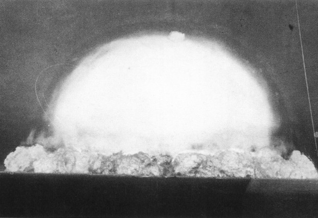 Explosión de la bomba Trinity el 16 de julio de 1945 la primera detonación de un artefacto atómico. (Foto: Hemeroteca PL)