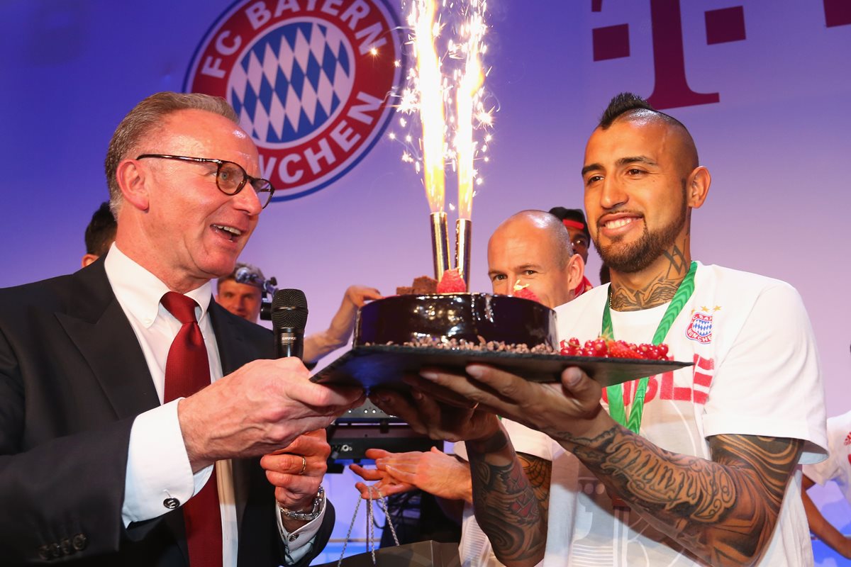 Arturo Vidal finalizó la temporada anterior con el título de la Bundesliga con el Bayern Múnich. (Foto Prensa Libre: AFP)
