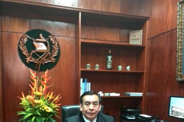 Presidente del Organismo Judicial, Josué Baquiax. (Foto Prensa Libre: Byron Vásquez)<br _mce_bogus="1"/>