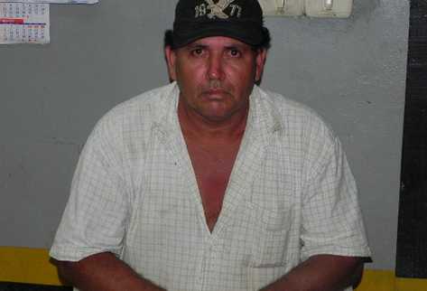 Mario Deli Briones de León fue detenido en   Los Amates,  Izabal.