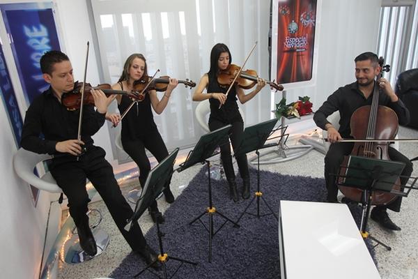 El Cuarteto Asturias también habló de su trayectoria en la música nacional. (Foto Prensa Libre: Esbin García)