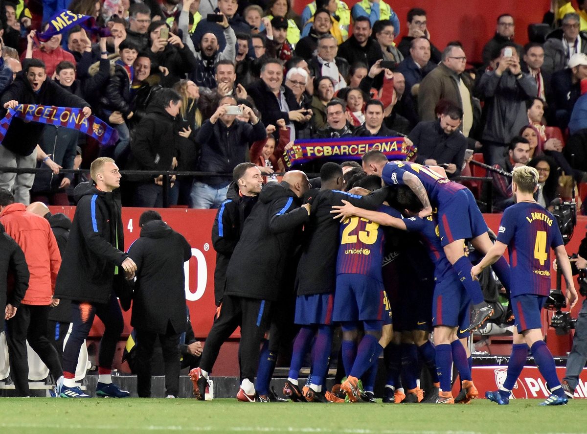 Barcelona llega motivado por el resultado que consiguieron en la Liga de Campeones. (Foto Prensa Libre: AFP)