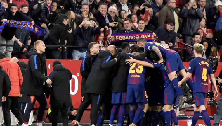 Barcelona llega motivado por el resultado que consiguieron en la Liga de Campeones. (Foto Prensa Libre: AFP)