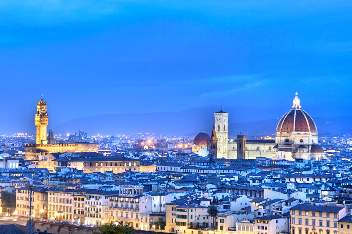 Vista de Florencia desde la Piazzale Michelangelo. Foto Prensa Libre: Roberto Villalobos Viato.