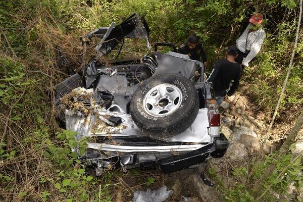 Vehículo hallado junto a los restos