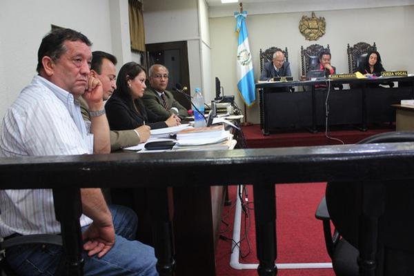 Belarmino Montufar, exalcalde de Chimaltenango, durante la apertura a juicio. (Foto Prensa Libre: José Rosales).
