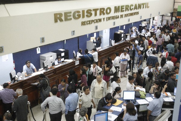 El Registro Mercantil, en la capital, se ubica en la zona 4. (Foto, Prensa Libre: Hemeroteca PL)